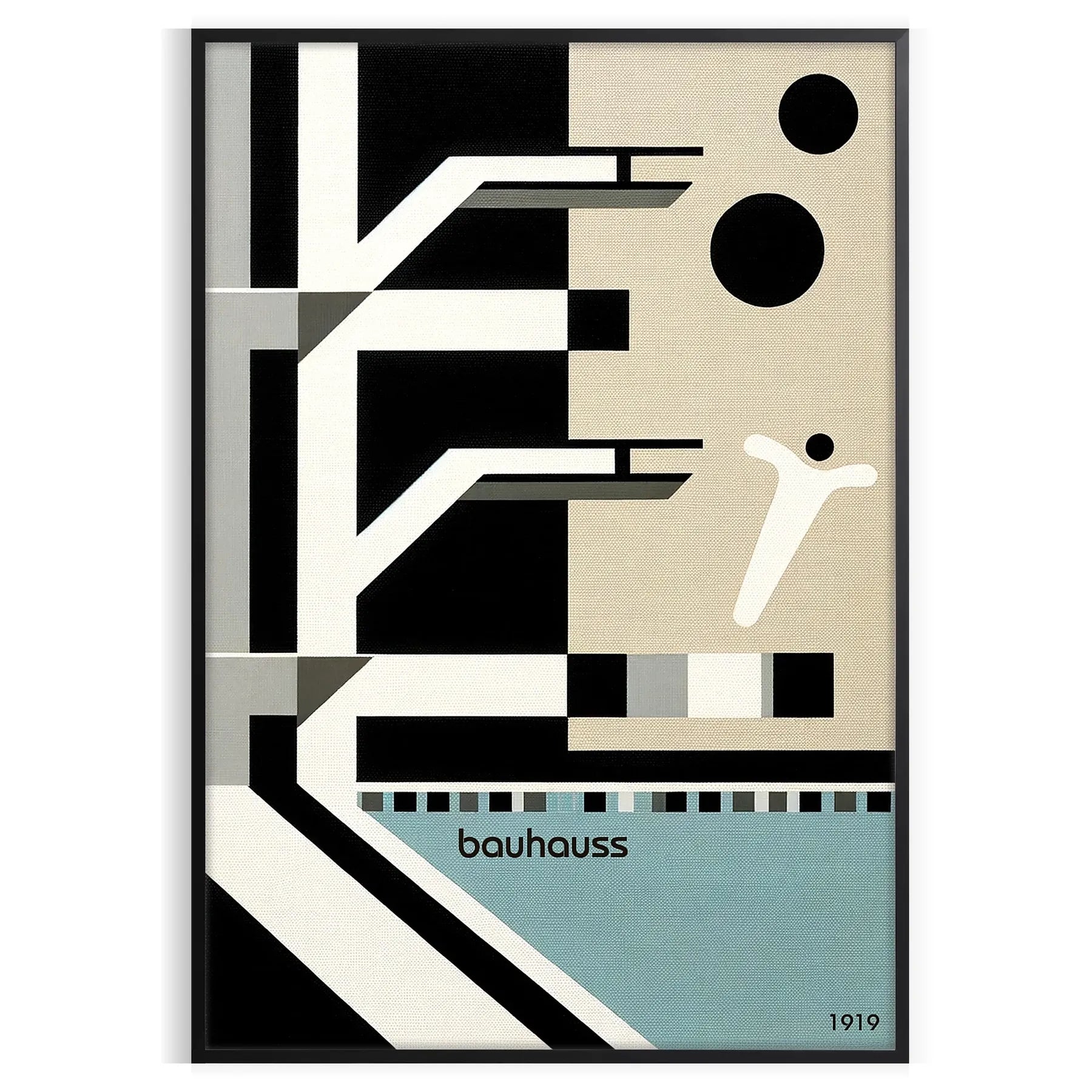 nostalgia Bauhaus Vintage Poster captivating swimming pool design iconic wall art piece touch classic elegance space ideal gift enthusiasts unframed today